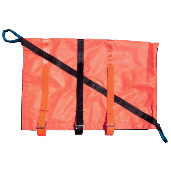 Helicopter Animal Sling Bag-Mesh Fabric/Straps Laid Out